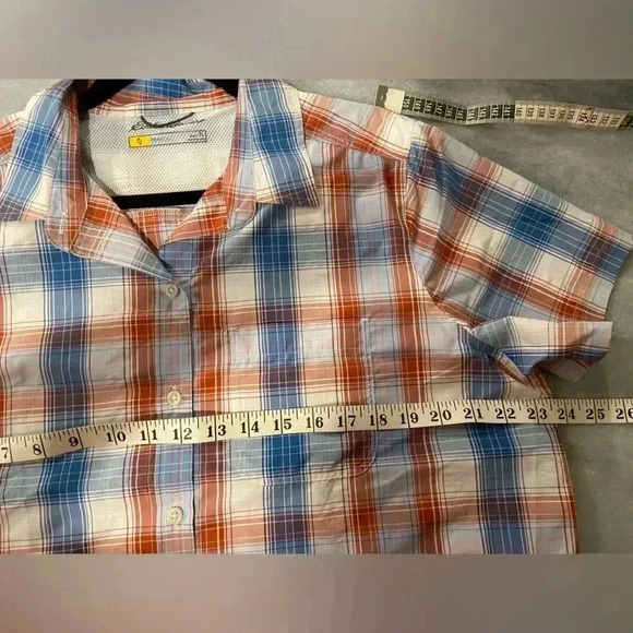 Eddie Bauer Women Nylon Vented Activewear Adventurer Short Sleeve Shirt Size L T - Picture 6 of 8